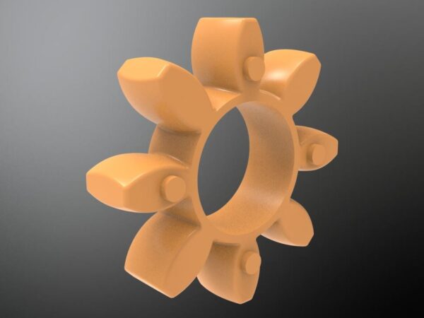 KTR T-PUR SPIDER FOR ROTEX 65 ORANGE 020651000045